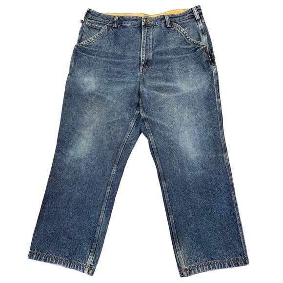 Duluth Carpenter Jeans Mens 40x30  Mid-rise Wide-leg Utility‎ Workwear 100% Cot - Picture 7 of 10